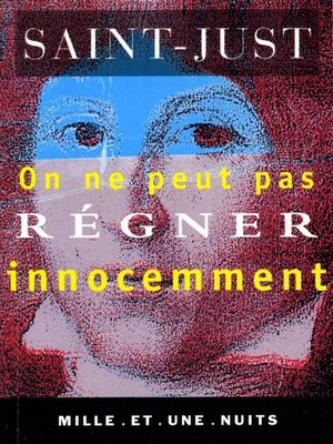 cover image of On ne peut pas régner inocemment